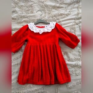 Valentine's or Christmas Janie and Jack cable knit sweater dress 6-12 mths